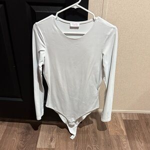 PrettyLittleThing Ivory Long Sleeve Bodysuit